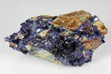Azurite Crystals with Malachite & Chrysocolla - Laos #178170-1